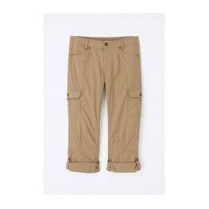 Kuhl Splash Cargo Pants Womens 6 Khaki Roll Up Convertible Hiking Outdoor Trail